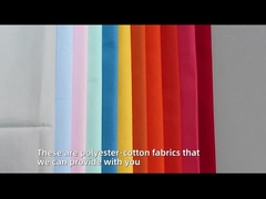 Tissu de chemise en tissu de poche en polycoton